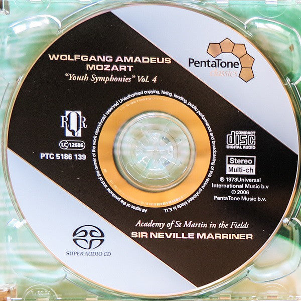 Wolfgang Amadeus Mozart, The Academy Of St. Martin-in-the-Fields, Sir Neville Marriner : Youth Symphonies, volume 4 (SACD, Hybrid, Multichannel, Comp, RM)