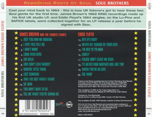 James Brown / Eddie Floyd : Soul Brothers (CD, Comp)