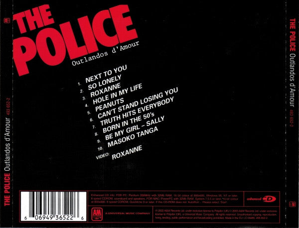 The Police : Outlandos D'Amour (CD, Album, Enh, RE, RM)
