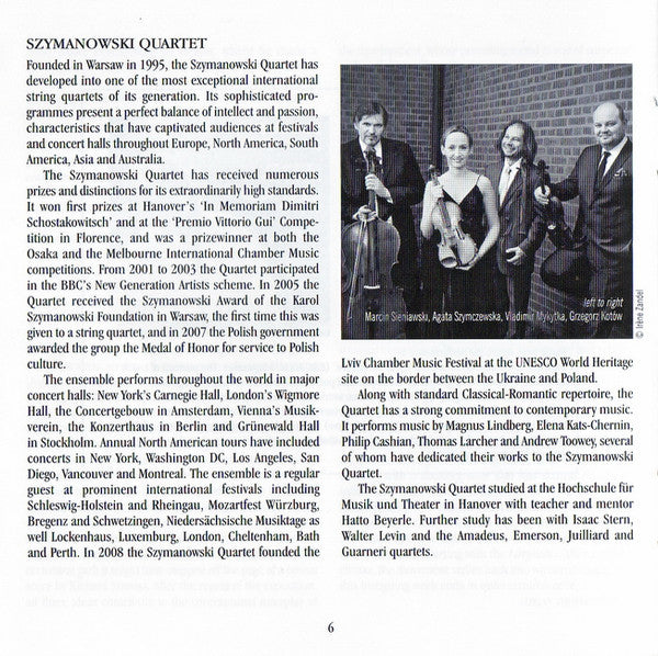 Ludomir Różycki / Ignaz Friedman – Jonathan Plowright, Szymanowski Quartet : Piano Quintets (CD, Album)