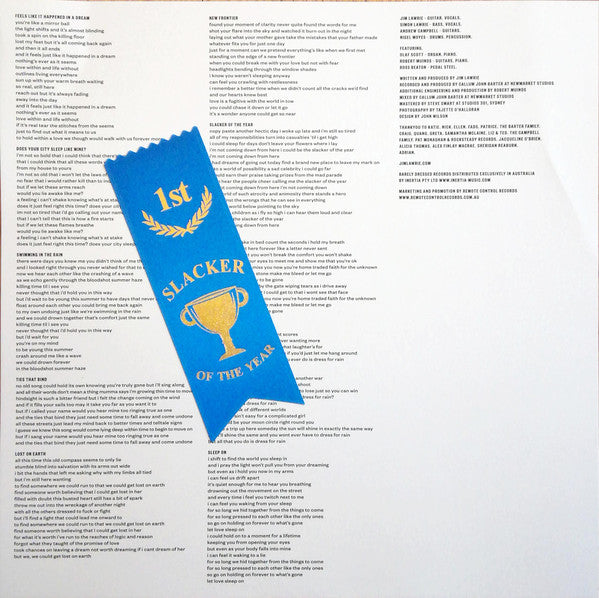 Jim Lawrie (2) : Slacker Of The Year (LP, Album, Ltd)