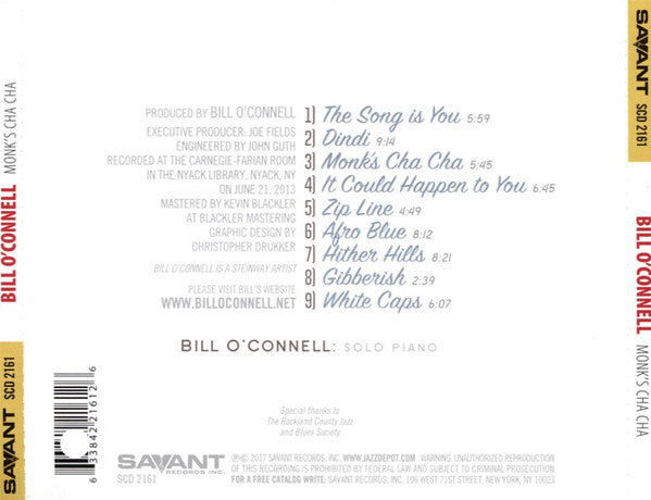 Bill O'Connell : Monk's Cha Cha (CD, Album)