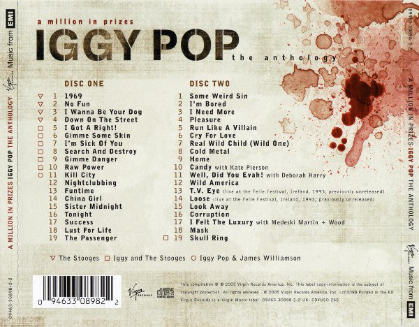 Iggy Pop : A Million In Prizes: The Anthology (2xCD, Comp)