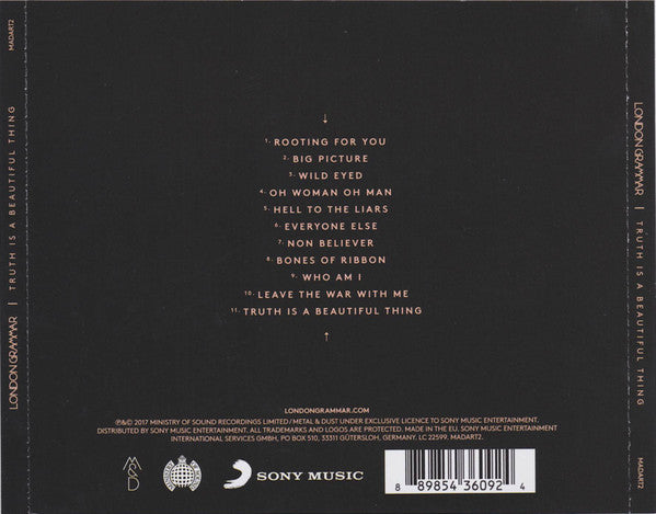 London Grammar : Truth Is A Beautiful Thing (CD, Album)