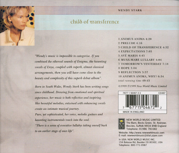 Wendy Stark : Child Of Transference (CD, Album)