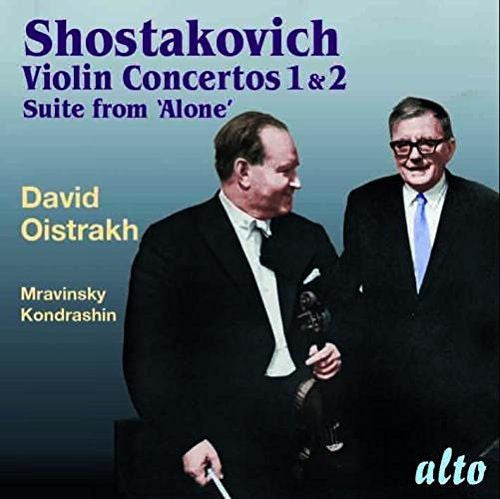 Dmitri Shostakovich, David Oistrach, Evgeny Mravinsky, Kiril Kondrashin : Violin Concertos 1, 2 Suite From ‘Alone’ (CD, Comp)
