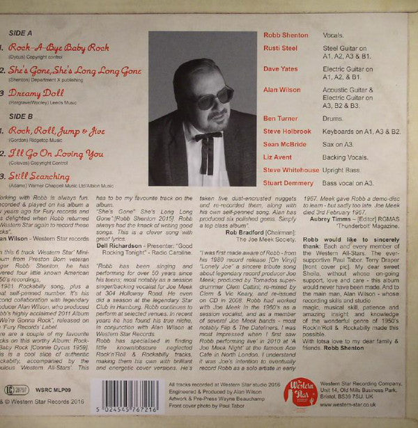 Robb Shenton & The Western All-Stars : Rock, Roll, Jump & Jive (10", MiniAlbum)