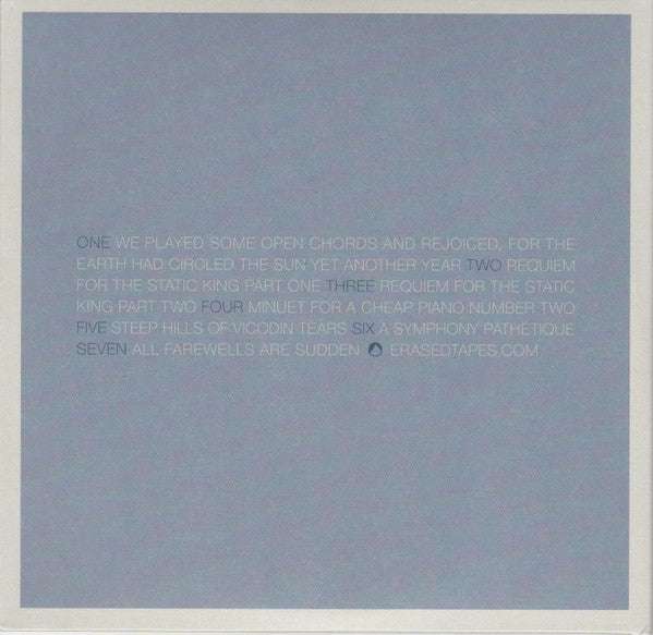 A Winged Victory For The Sullen : A Winged Victory For The Sullen (CD, Album, RP)