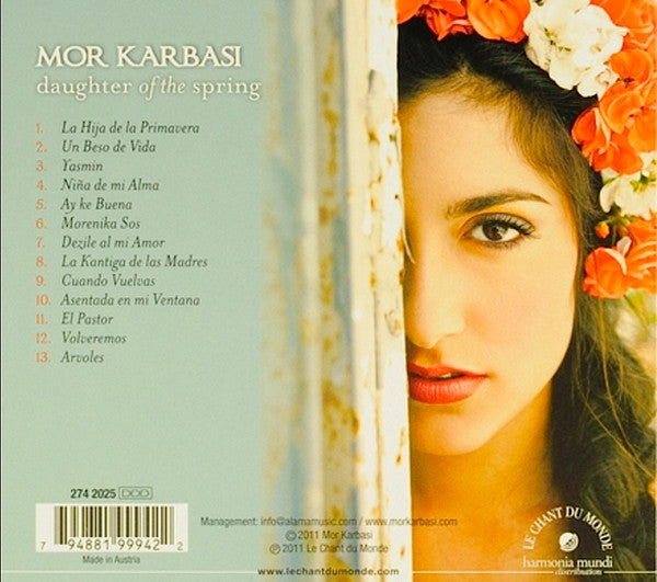 Mor Karbasi : Daughter Of The Spring (CD, Album, Dig)