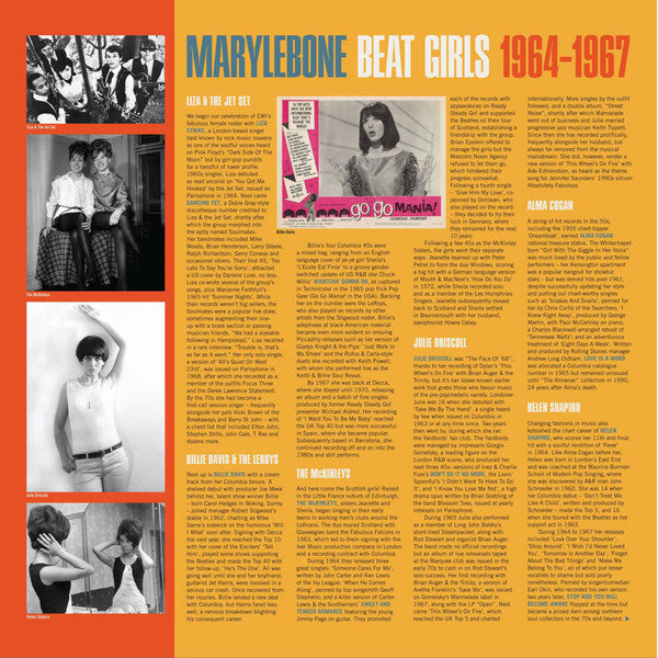Various : Marylebone Beat Girls 1964-1967 (LP, Comp, Ltd, 180)