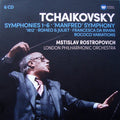 Pyotr Ilyich Tchaikovsky / Mstislav Rostropovich, London Philharmonic Orchestra : Symphonies 1-6 • 'Manfred' Symphony • '1812' • Romeo & Juliet • Francesca Da Rimini • Rococo Variations (6xCD, RM + Box, Comp)