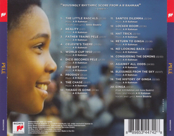 A.R. Rahman : Pelé: Birth Of A Legend (Original Motion Picture Soundtrack) (CD, Album)
