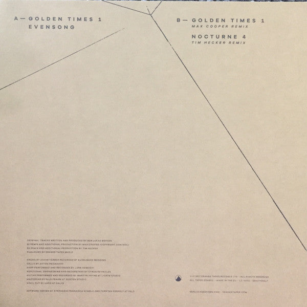 Ben Lukas Boysen : Golden Times 1 (12")