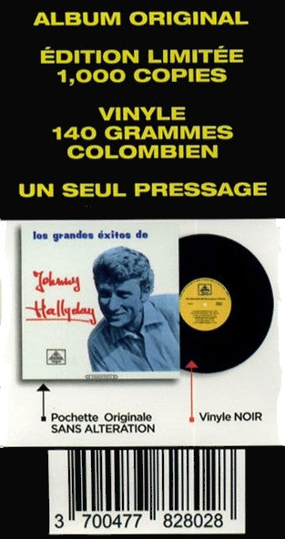 Johnny Hallyday : Los Grandes Exitos De Johnny Hallyday (LP, Comp, RE)