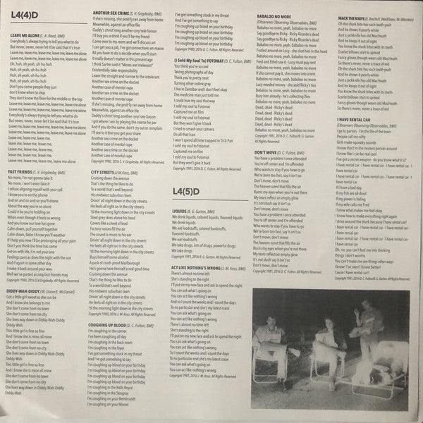 Last Four (4) Digits : Don't Move (LP, Album, Comp, Ltd, Cle + CD, Album, Comp)