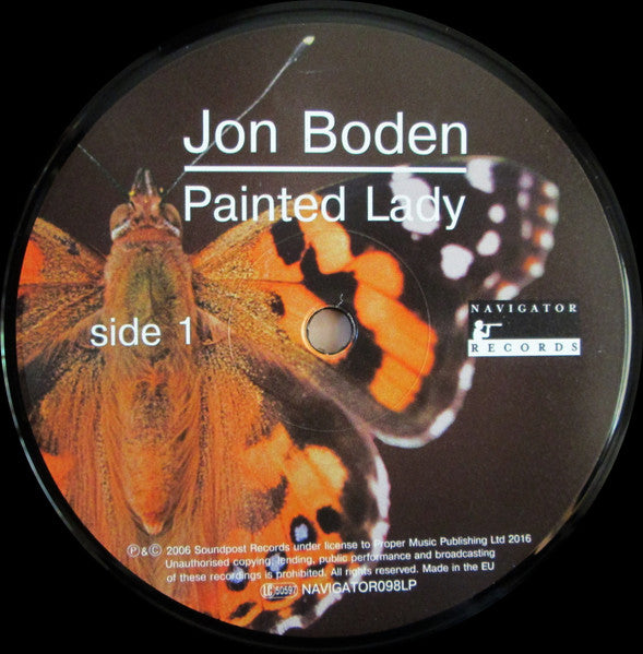 Jon Boden : Painted Lady (LP, Album, RE, 180)