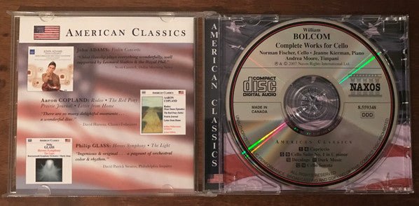 William Bolcom : Complete Works For Cello (CD, Album)