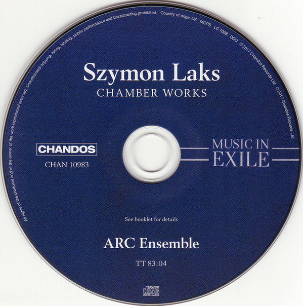 Szymon Laks, ARC Ensemble : Chamber Works (CD, Album)