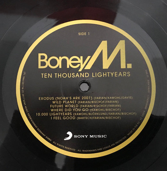 Boney M. : Ten Thousand Lightyears (LP, Album, RE, RM)