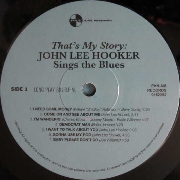 John Lee Hooker : That's My Story John Lee Hooker Sings The Blues (LP, Album, Ltd, RE, 180)