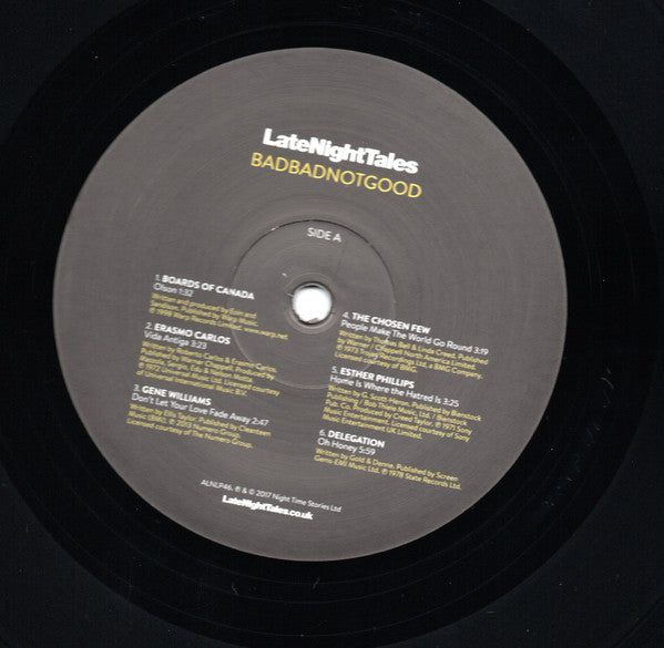 BadBadNotGood : LateNightTales (2xLP, Album, Comp, 180)