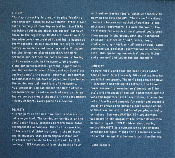 Iskra : Liberté Égalité Humanité (CD, Album)
