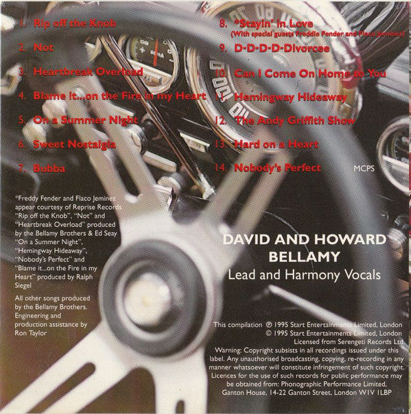 Bellamy Brothers : Heartbreak Overload (CD, Comp)