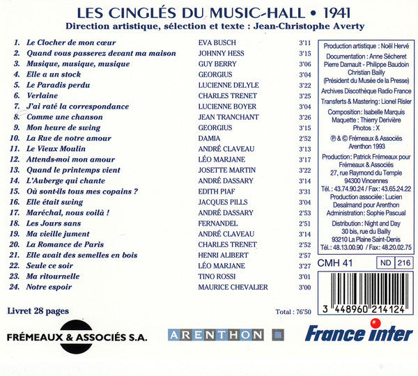 Jean-Christophe Averty : Les Cinglés Du Music-Hall 1941 (CD, Comp)