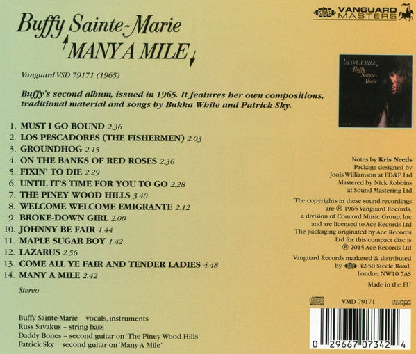 Buffy Sainte-Marie : Many A Mile (CD, Album, RE)