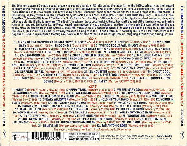 The Diamonds : The Complete Singles As & Bs 1955-62 (2xCD, Comp)