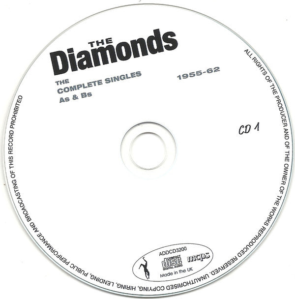 The Diamonds : The Complete Singles As & Bs 1955-62 (2xCD, Comp)