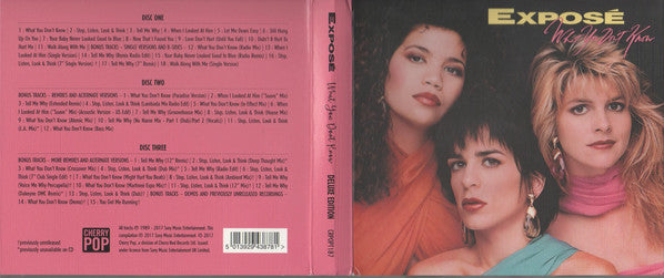 Exposé : What You Don't Know (3xCD, Album, Dlx, RE, RM)