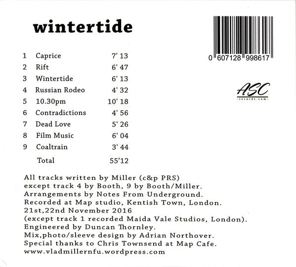 Vlad Miller And Notes From Underground : Wintertide (CD, Album)