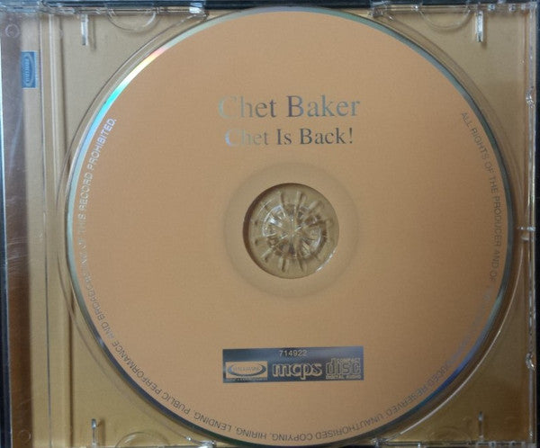 Chet Baker : Chet Is Back! (CD, Album, Mono, RE)