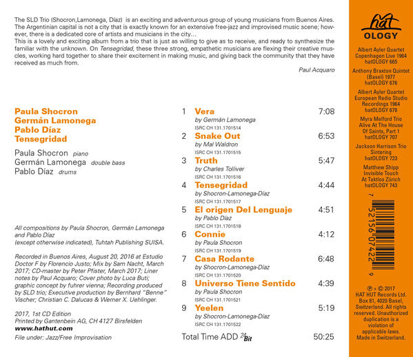 Paula Shocron, Germán Lamonega, Pablo Díaz (4) : Tensegridad (CD, Album)