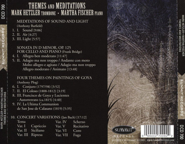 Mark Hetzler, Martha Fischer : Themes And Meditations (CD, Album)
