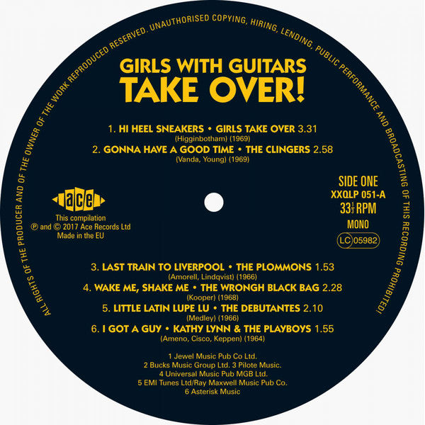 Various : Girls With Guitars Take Over!  (LP, Album, Comp, Mono, RM, Red)