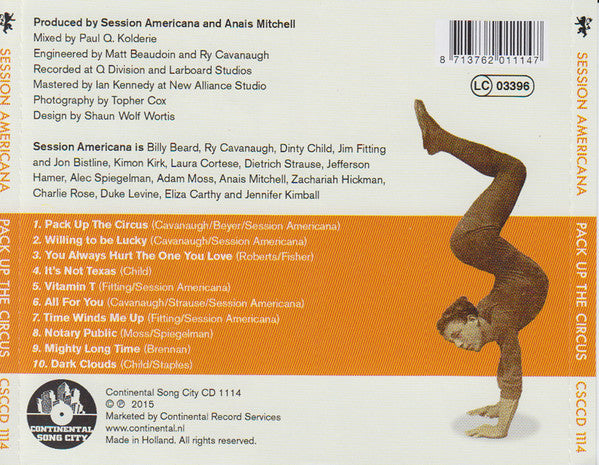 Session Americana : Pack Up The Circus (CD, Album)