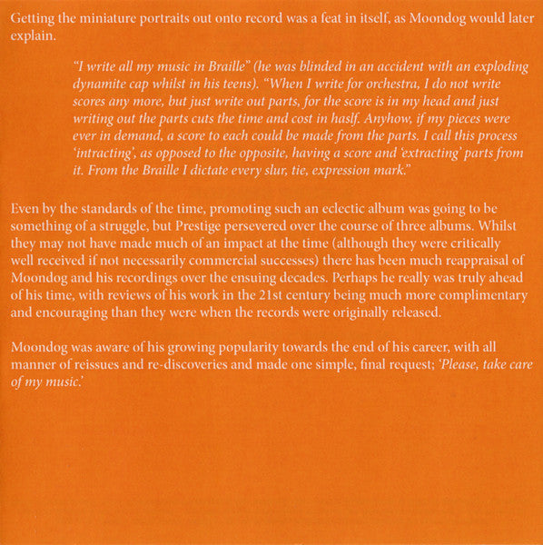 Moondog (2) : Moondog (CD, Album, RE)