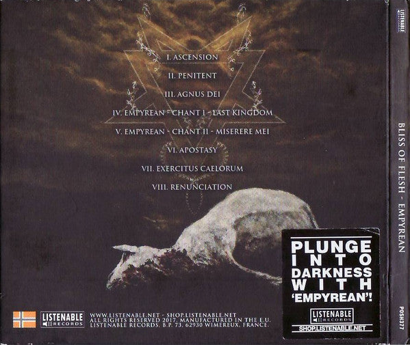 Bliss Of Flesh : Empyrean  (CD, Album, Dig)