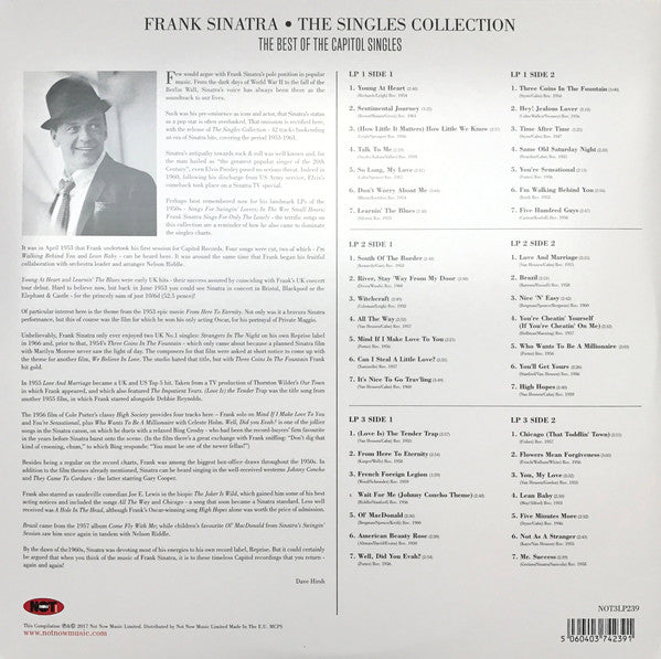 Frank Sinatra : The Singles Collection (The Best of the Capitol Singles) (3xLP, Comp, Whi)