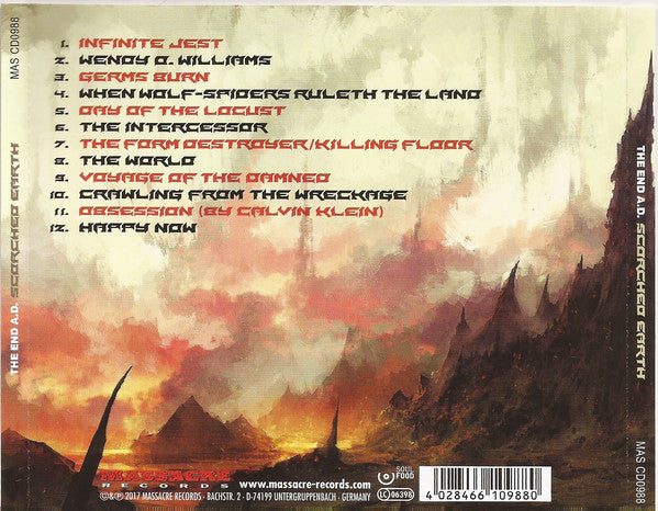The End A.D. : Scorched Earth (CD, Album)