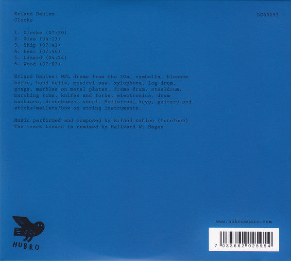 Erland Dahlen : Clocks (CD, Album)