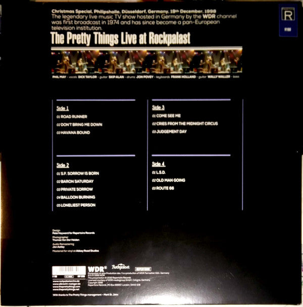 The Pretty Things : Live At Rockpalast (2xLP, Album)