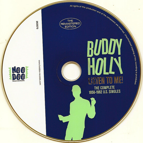 Buddy Holly : Listen To Me! The Complete 1956-1962 U.S. Singles (CD, Comp, RM)