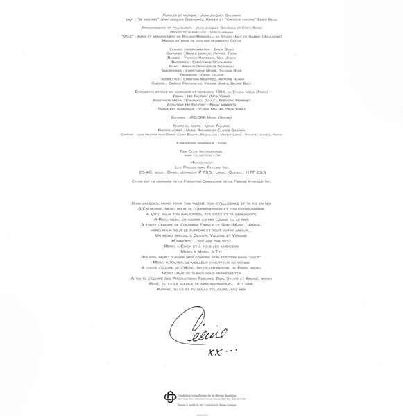 Céline Dion : D'Eux (LP, Album, RE, 180)