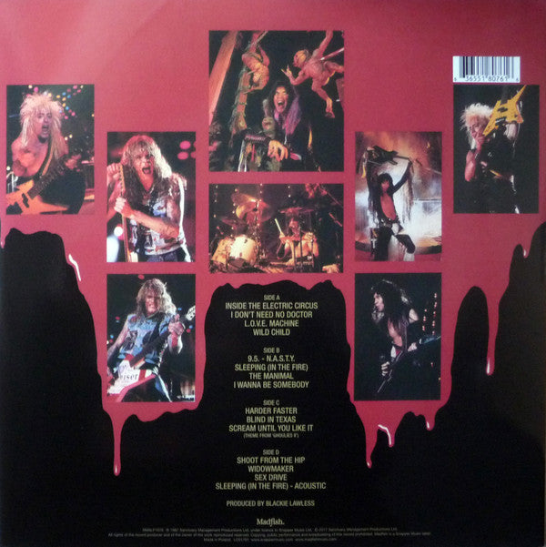 W.A.S.P. : Live... In The Raw (2xLP, Album, RE, Gat)