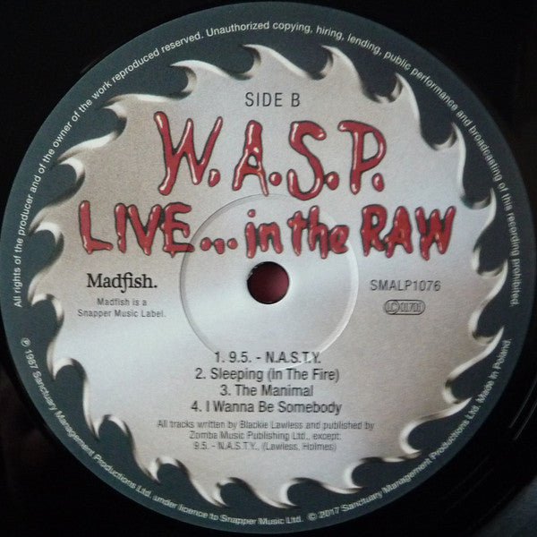 W.A.S.P. : Live... In The Raw (2xLP, Album, RE, Gat)