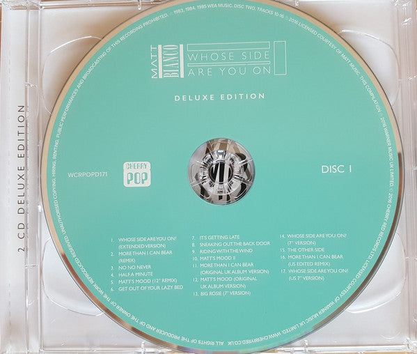 Matt Bianco : Whose Side Are You On (CD, Album, RE + CD, Comp + Dlx, RM, Jew)