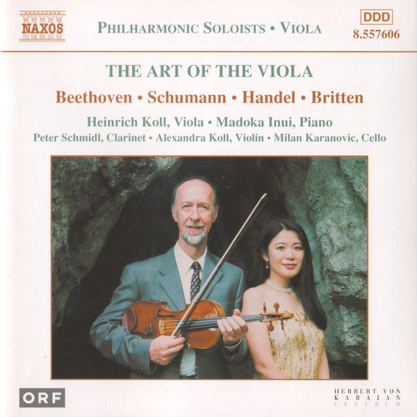 Ludwig van Beethoven, Robert Schumann, Georg Friedrich Händel, Benjamin Britten  / Heinrich Koll, Madoka Inui : The Art Of The Viola (CD, Album)